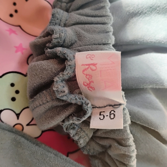 Cute Mila & Rose Outfit Peep Shirt with Overall Suede-like Dress - Picture 6 of 6